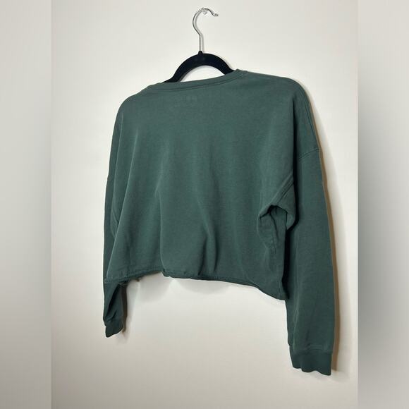 Women's NDSU Green Long Sleeve Cropped Tee-Medium - Picture 3 of 3